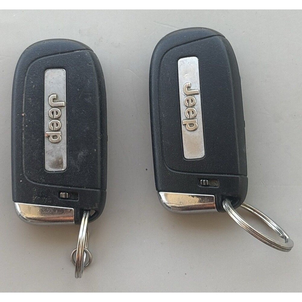 OEM Jeep Key Fob Remote Lot Lock Unlock Panic Used Pair